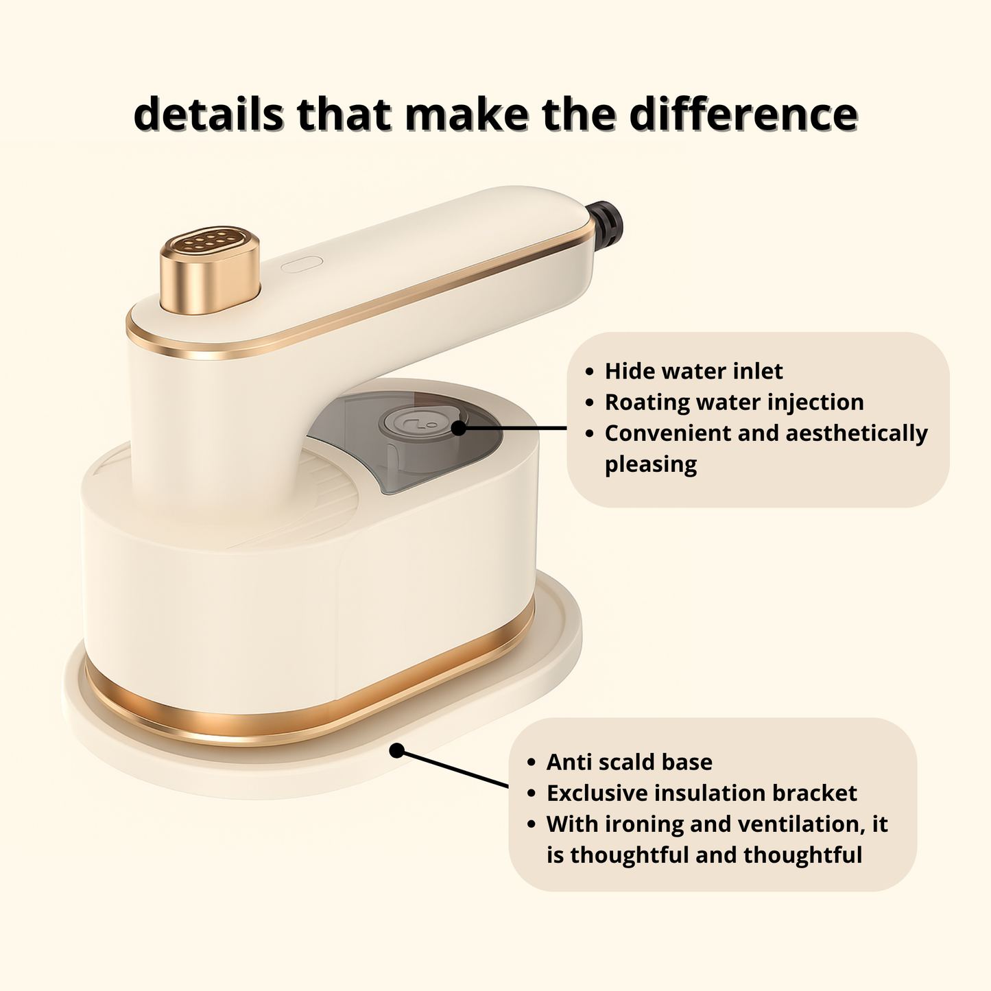 Professional Mini Steam Iron Handheld Portable - Mini plancha de vapor portatil de mano